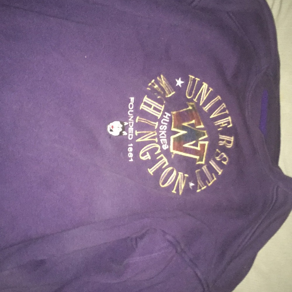 Purple crew neck